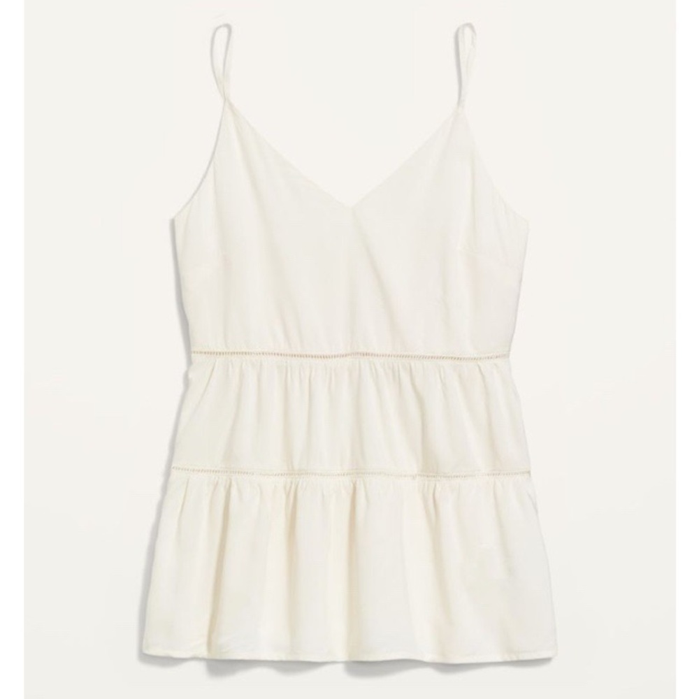 Old Navy Tiered Ladder-Lace Cami Top